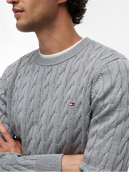 classic cotton cable crew neck TOMMY HILFIGER | MW0MW33132P91